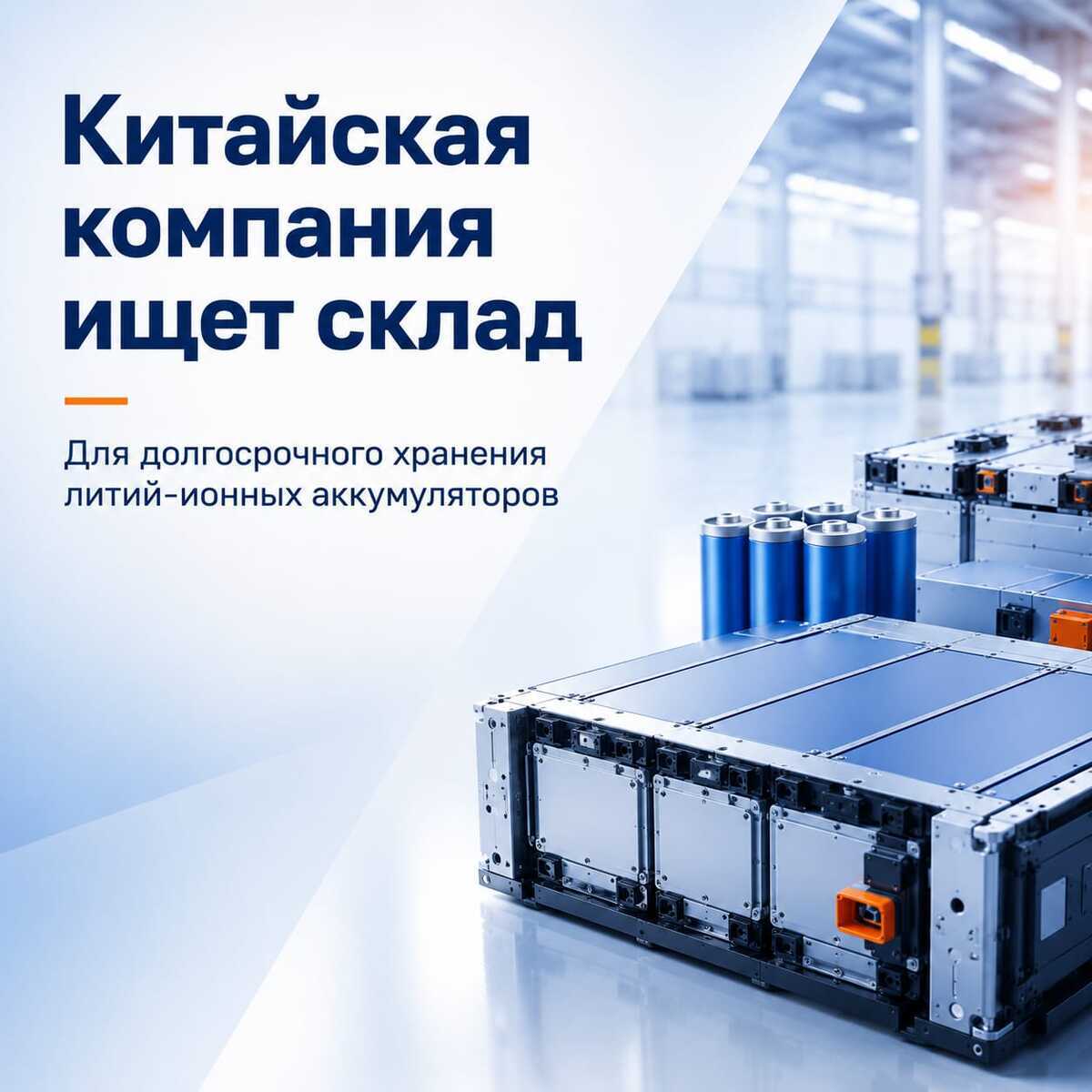 Ищем склад для хранения литий-ионных аккумуляторов
