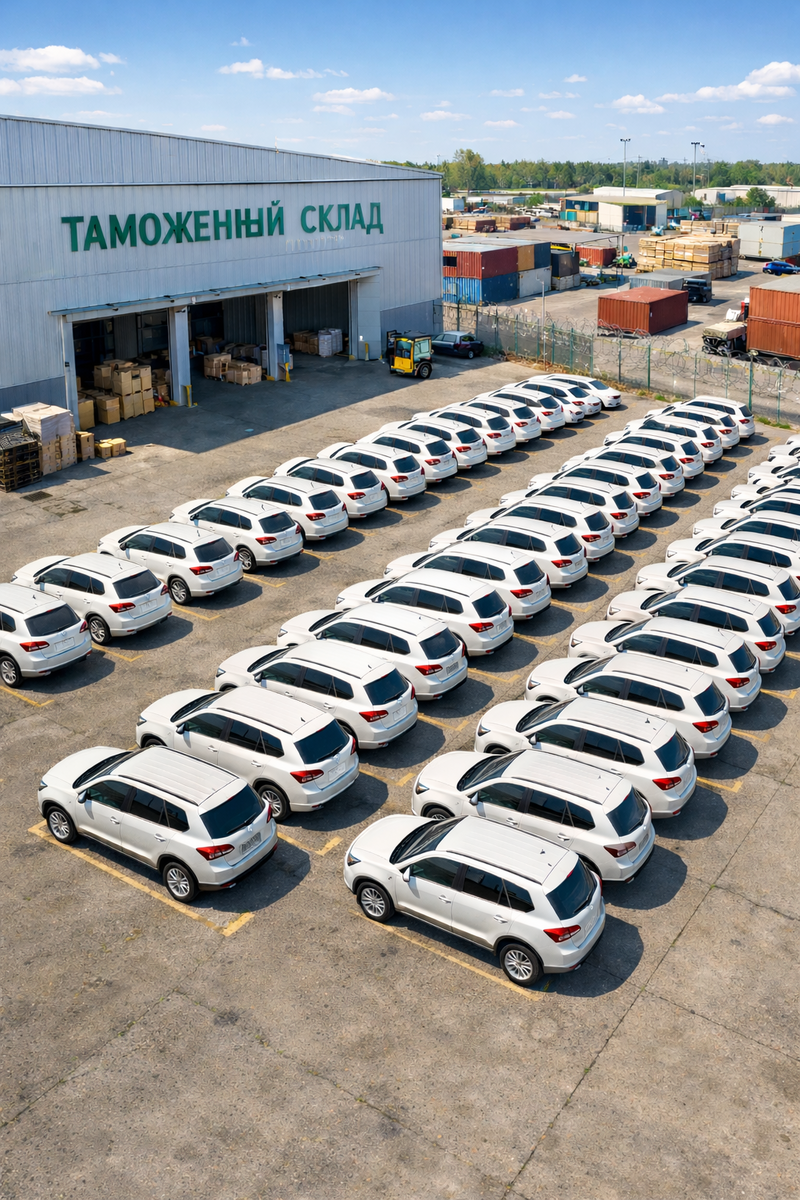 Таможенный склад для автомобилей