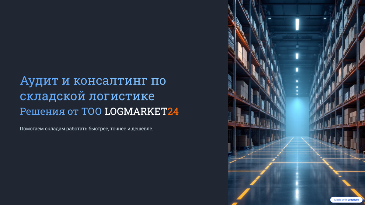 Консалтинг по складской логистике: аудит, оптимизация, WMS, 3PL